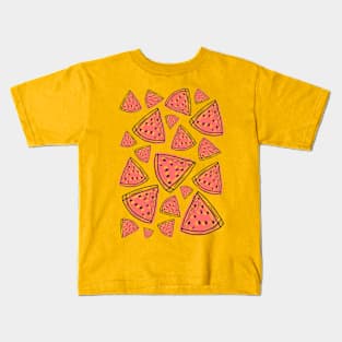 Feel Watermelon Summer Pattern Kids T-Shirt